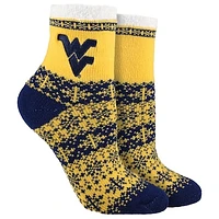 Women's ZooZatz West Virginia Mountaineers Fuzzy Holiday Crew Socks