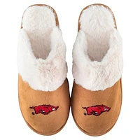 Women's ZooZatz Arkansas Razorbacks Faux Fur Slippers