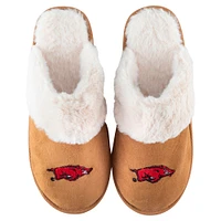 Women's ZooZatz Arkansas Razorbacks Faux Fur Slippers