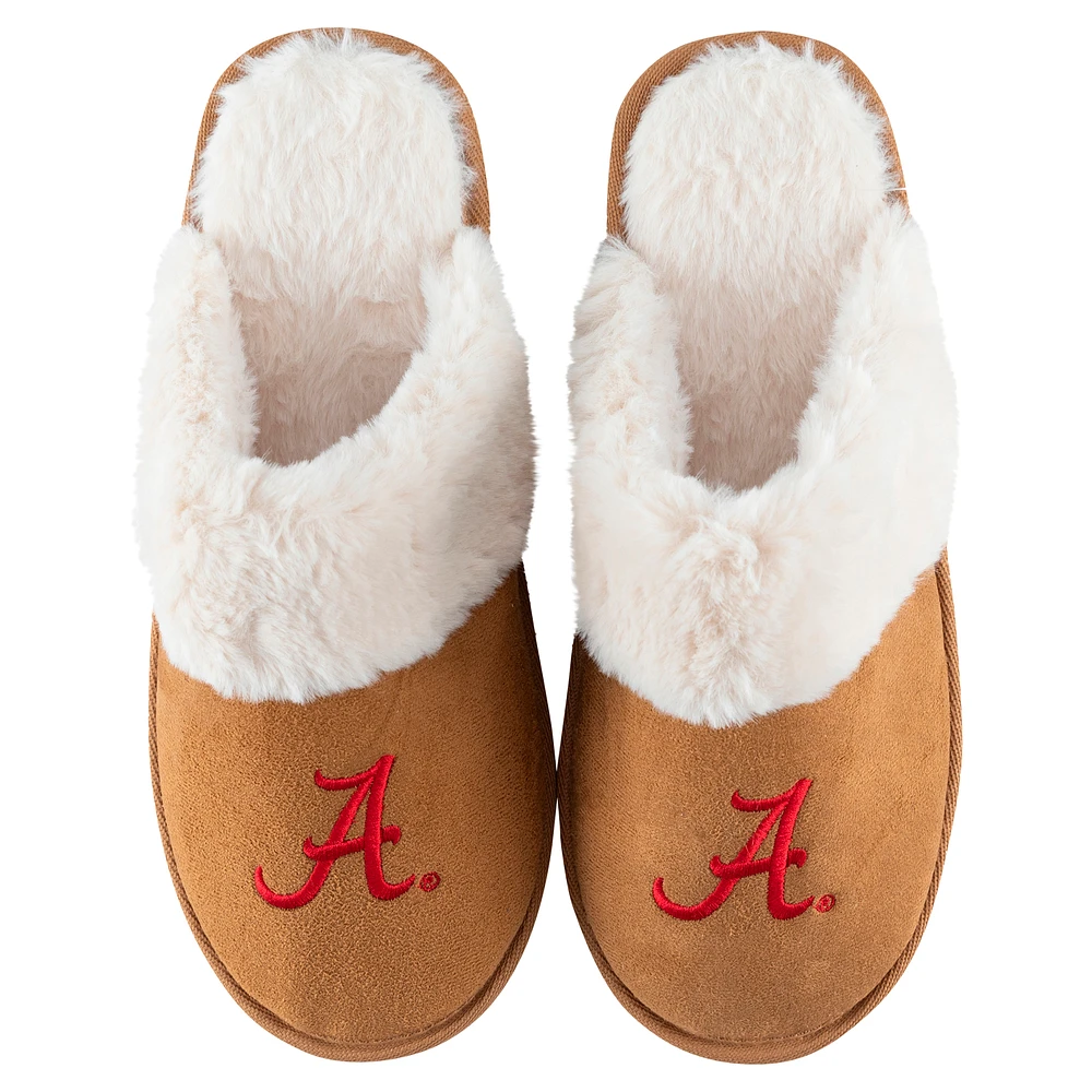 Women's ZooZatz Alabama Crimson Tide Faux Fur Slippers