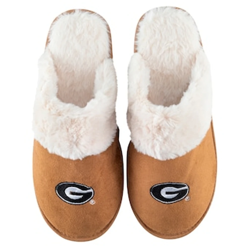 Women's ZooZatz Georgia Bulldogs Faux Fur Slippers