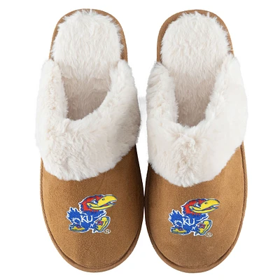 Women's ZooZatz Kansas Jayhawks Faux Fur Slippers