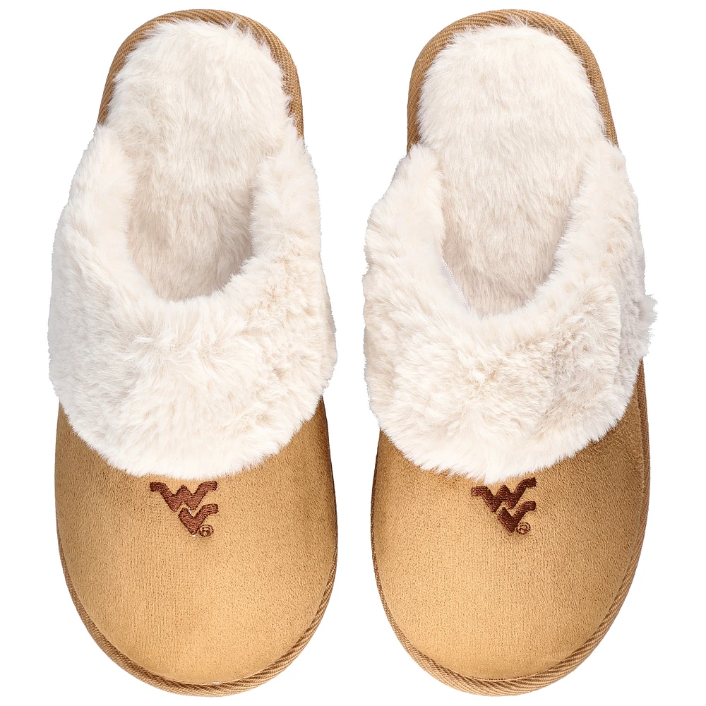 Women's ZooZatz West Virginia Mountaineers Faux Fur Slippers