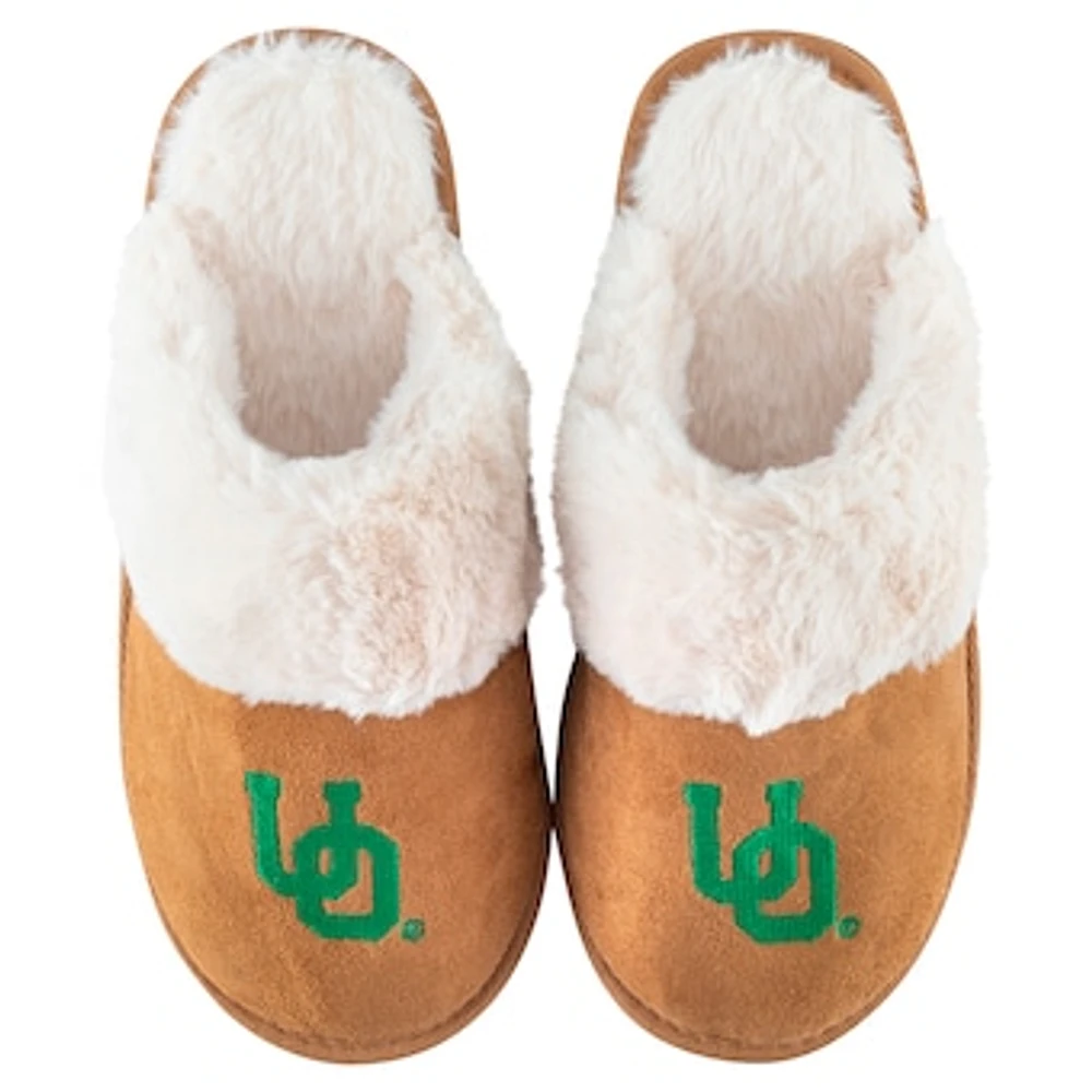 Women's ZooZatz Oregon Ducks Faux Fur Slippers