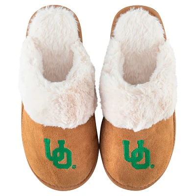 Women's ZooZatz Oregon Ducks Faux Fur Slippers