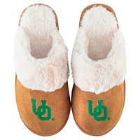 Women's ZooZatz Oregon Ducks Faux Fur Slippers