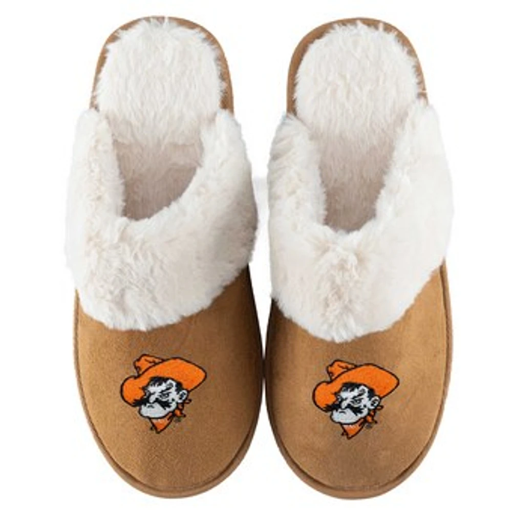 Women's ZooZatz Oklahoma State Cowboys Faux Fur Slippers