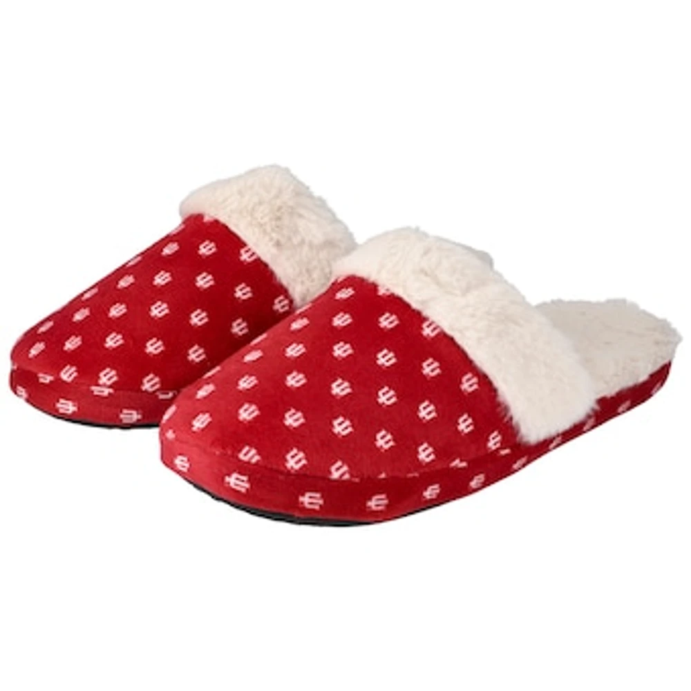 Women's ZooZatz Indiana Hoosiers Faux Fur Slippers