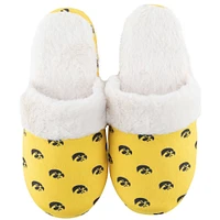 Women's ZooZatz Iowa Hawkeyes Faux Fur Slippers