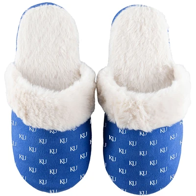 Women's ZooZatz Kansas Jayhawks Faux Fur Slippers