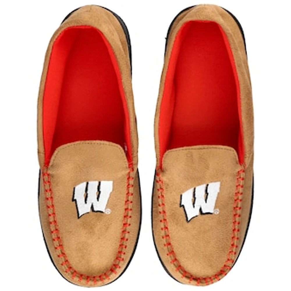 Men's ZooZatz Wisconsin Badgers Moccasin Slippers