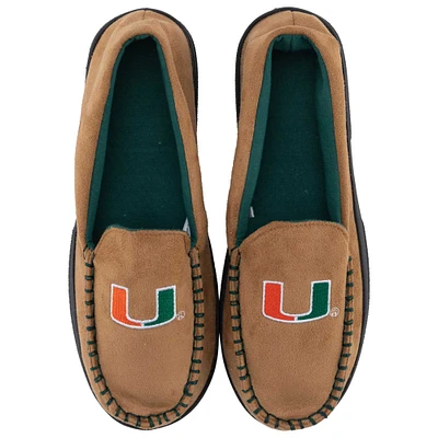 Men's ZooZatz Miami Hurricanes Moccasin Slippers