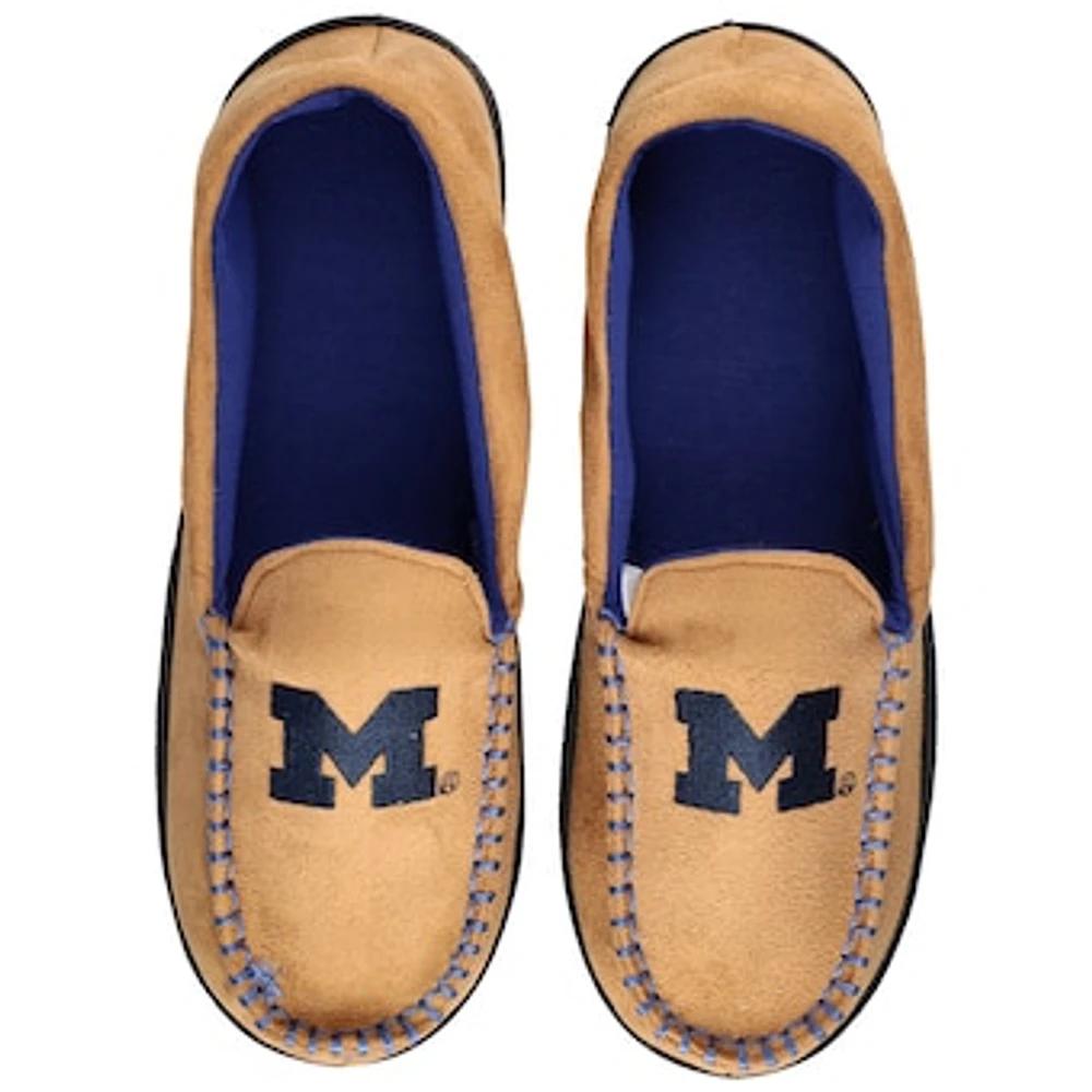 Men's ZooZatz Michigan Wolverines Moccasin Slippers