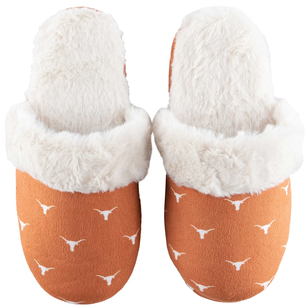 Youth ZooZatz Texas Longhorns Faux Fur Slippers