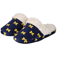 Youth ZooZatz Michigan Wolverines Faux Fur Slippers