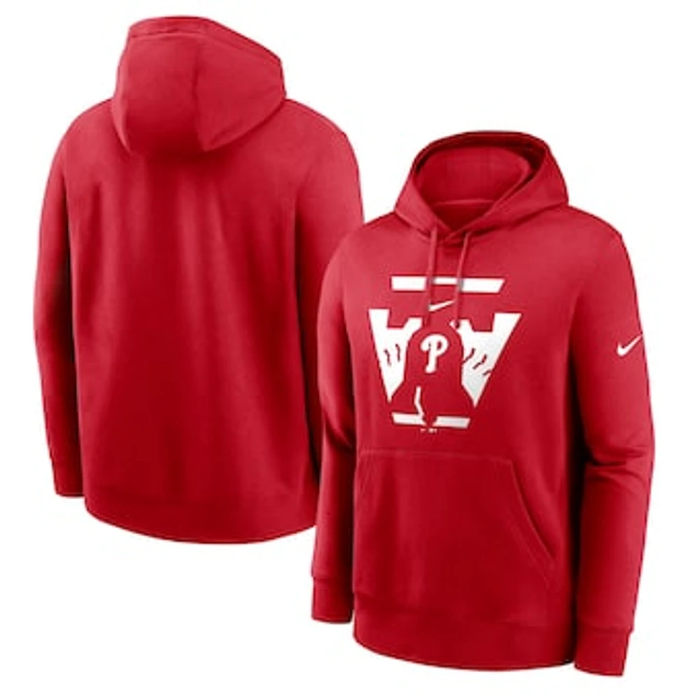 Men's Nike Red Philadelphia Phillies Local Club Pullover Hoodie