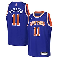 Youth Nike Jalen Brunson Blue New York Knicks Swingman Jersey - Icon Edition