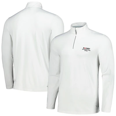 Men's Puma White Rocket Mortgage Classic YOU-V Quarter-Zip Top