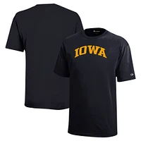 Youth Champion Black Iowa Hawkeyes Team Arch T-Shirt