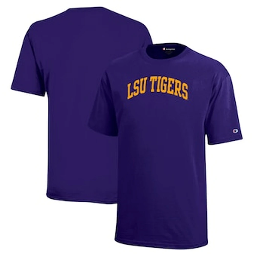 Youth Champion Purple LSU Tigers Team Arch T-Shirt