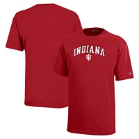 Youth Champion Crimson Indiana Hoosiers Arch Over Logo T-Shirt