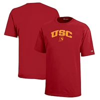 Youth Champion Cardinal USC Trojans Arch Over Logo T-Shirt