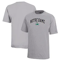 Youth Champion Gray Notre Dame Fighting Irish Arch Over Logo T-Shirt