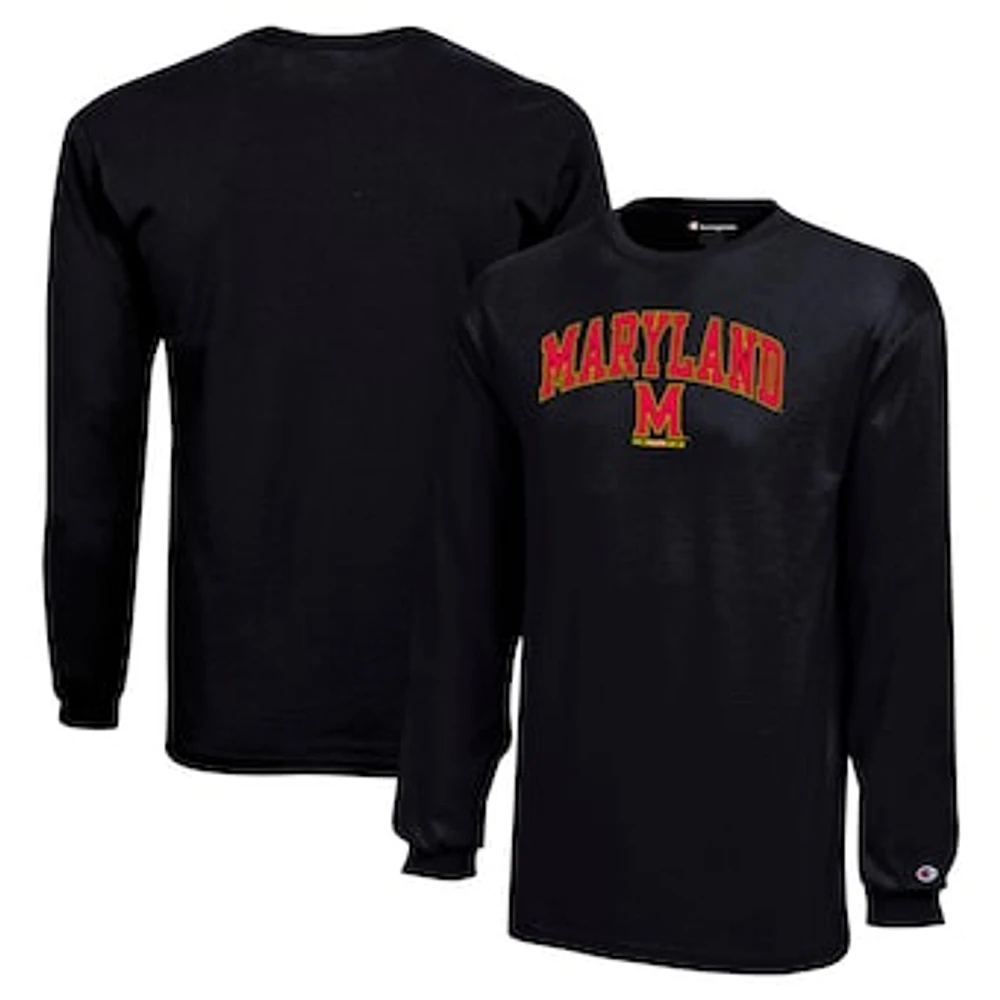 Youth Champion Black Maryland Terrapins Arch Over Logo Long Sleeve T-Shirt