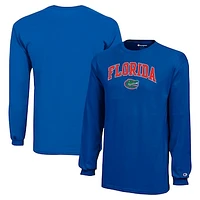 Youth Champion Royal Florida Gators Arch Over Logo Long Sleeve T-Shirt