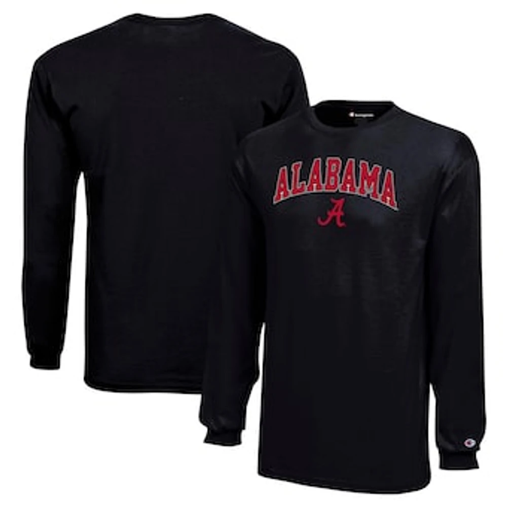 Youth Champion Black Alabama Crimson Tide Arch Over Logo Long Sleeve T-Shirt