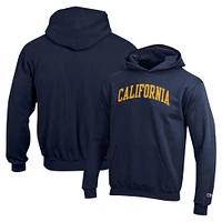 Youth Champion Navy Cal Bears Basic Arch Hoodie