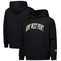 Youth Champion Black Army Knights Basic Arch Hoodie