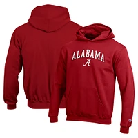 Youth Champion Crimson Alabama Tide Campus Pullover Hoodie