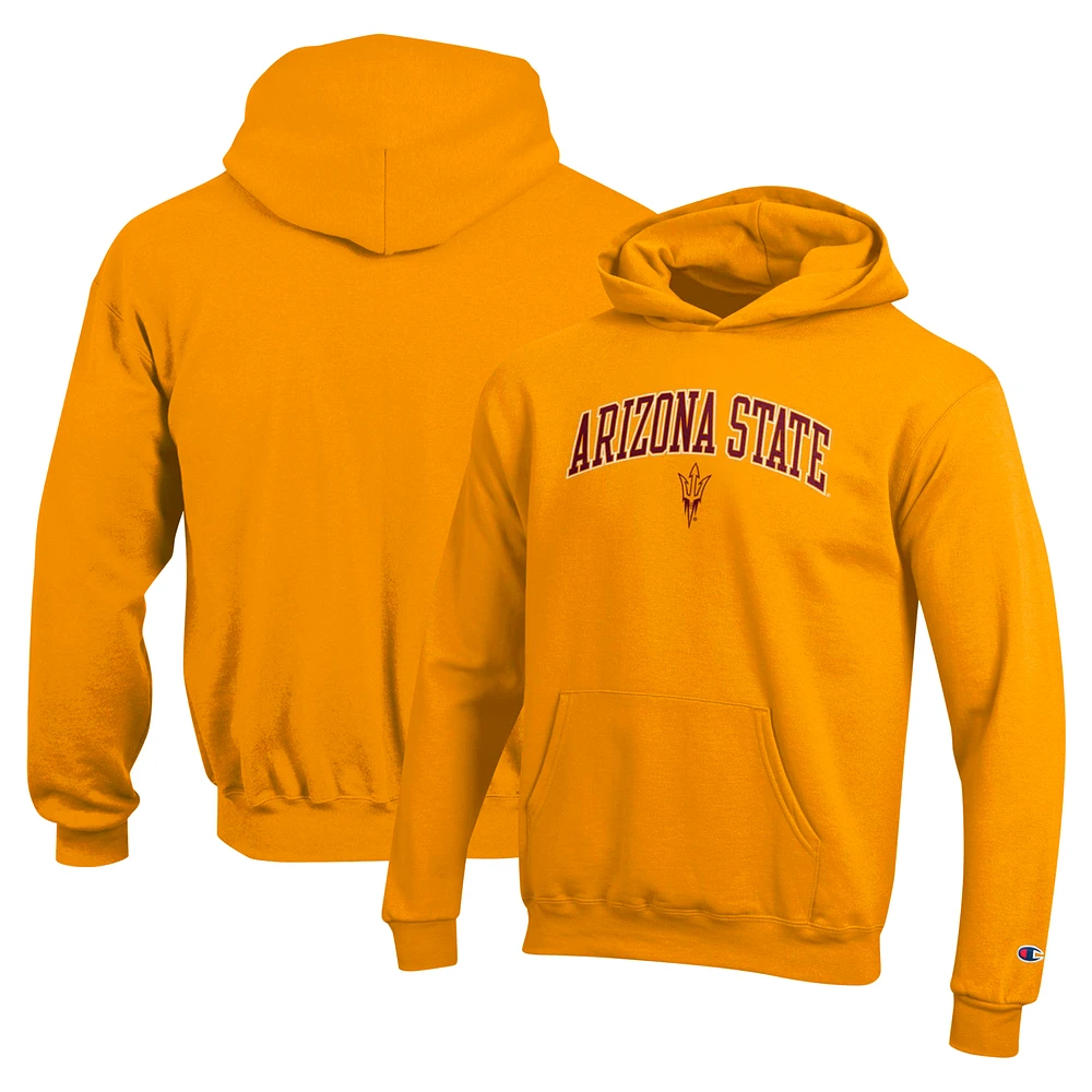 Youth Champion Gold Arizona State Sun Devils Campus Pullover Hoodie