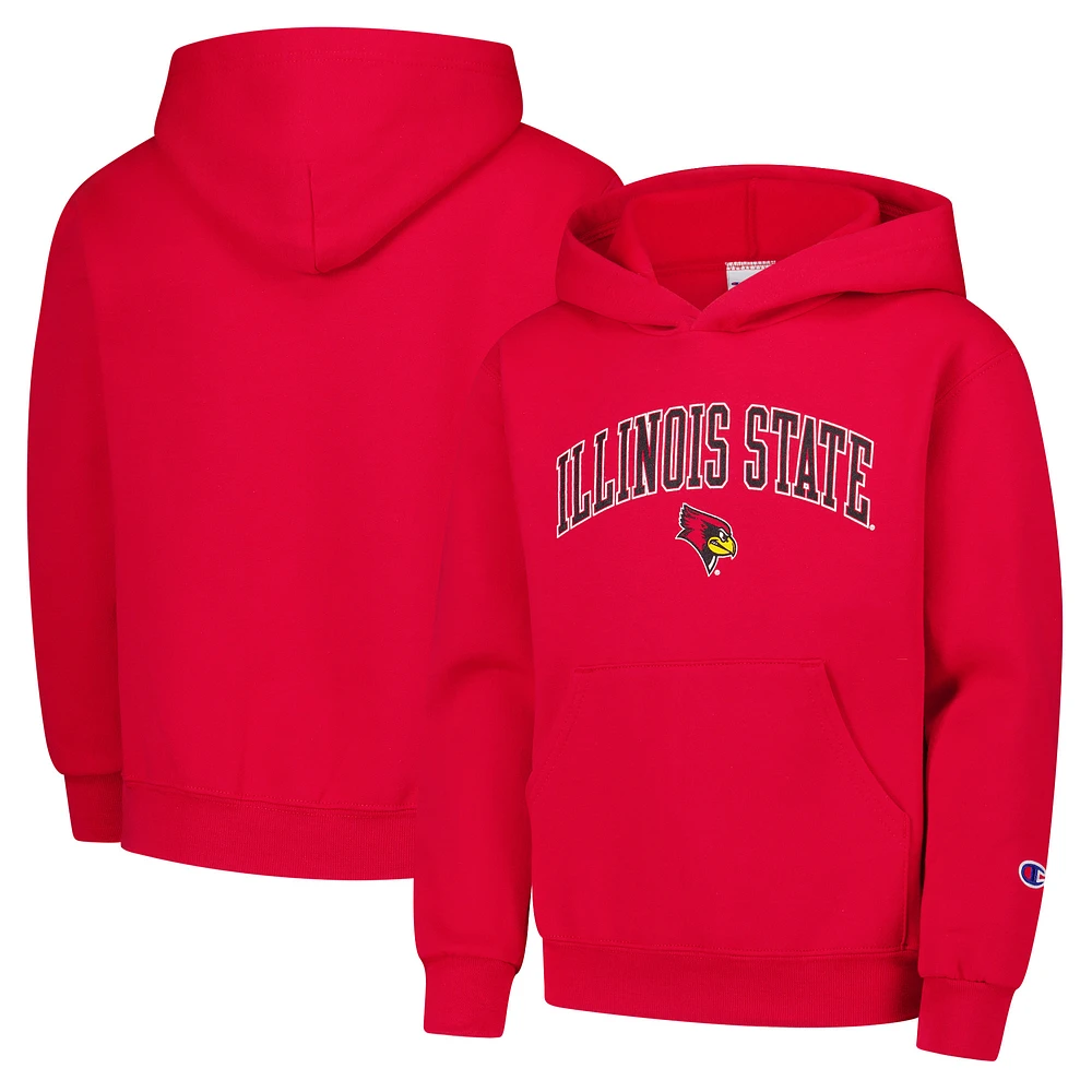 Youth Champion Red Illinois State Redbirds Campus Pullover Hoodie