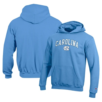 Youth Champion Carolina Blue North Tar Heels Campus Pullover Hoodie