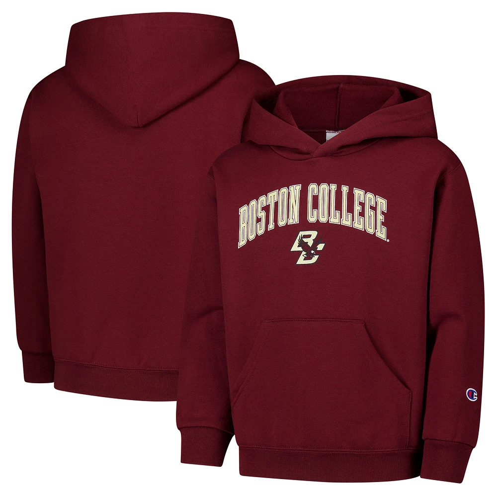 Youth Champion Maroon Boston College Eagles Campus Pullover Hoodie