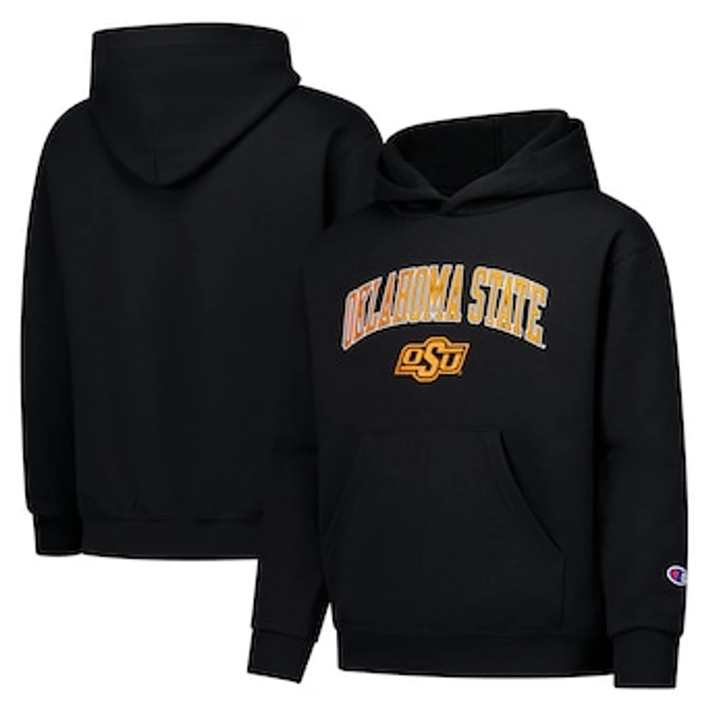 Youth Champion Black Oklahoma State Cowboys Campus Pullover Hoodie