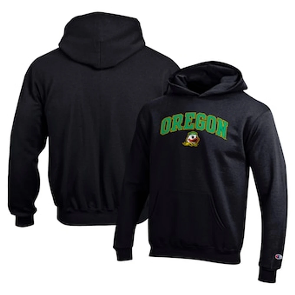 Youth Champion Black Oregon Ducks Campus Pullover Hoodie