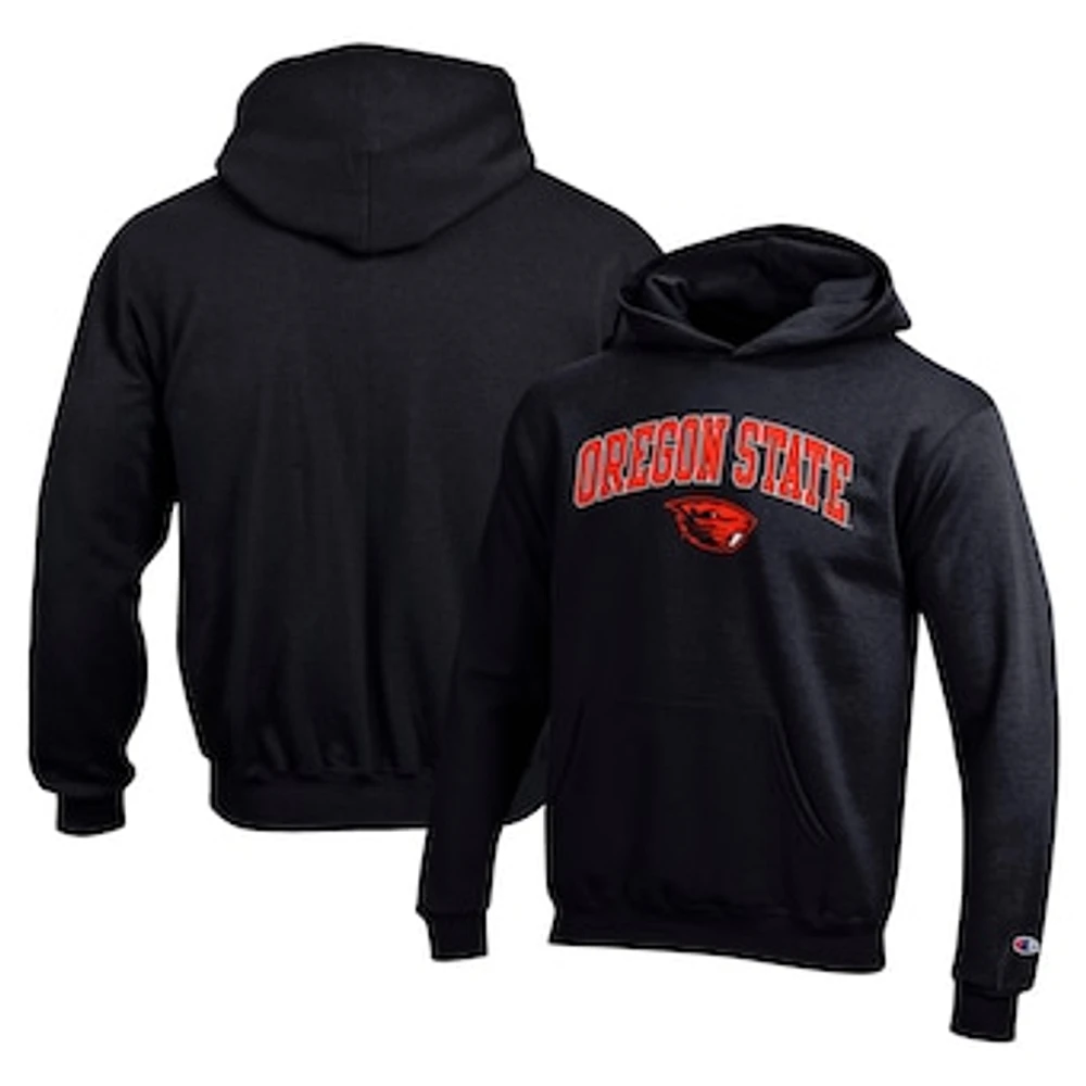 Youth Champion Black Oregon State Beavers Campus Pullover Hoodie