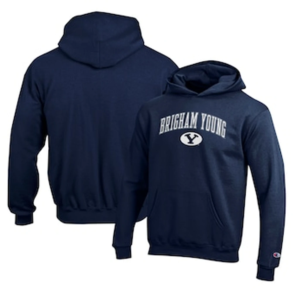 Youth Champion Navy BYU Cougars Campus Pullover Hoodie