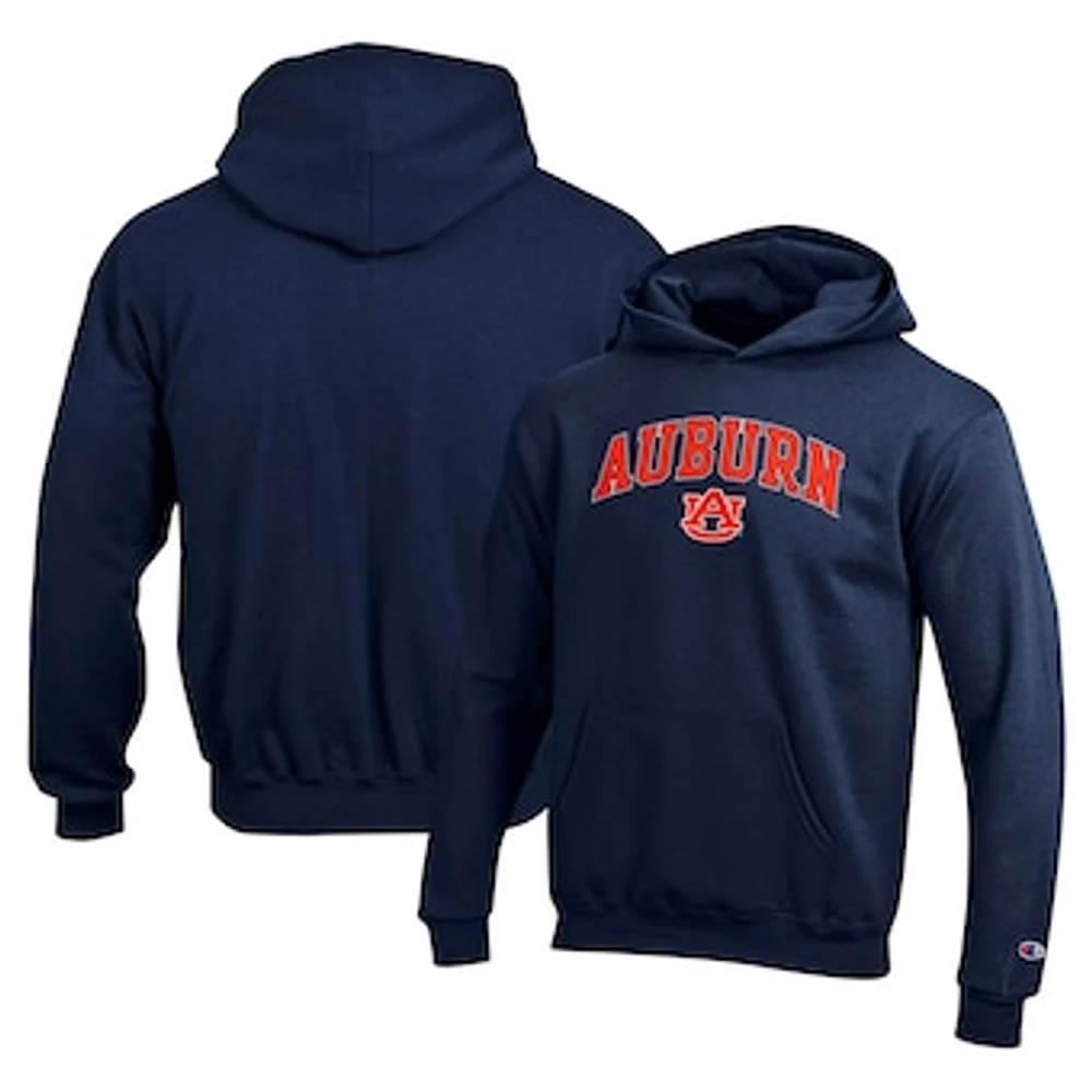 Youth Champion Navy Auburn Tigers Campus Pullover Hoodie