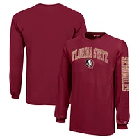 Youth Champion Garnet Florida State Seminoles Distressed Arch Over Logo Long Sleeve T-Shirt