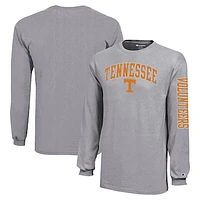 Youth Champion Gray Tennessee Volunteers Distressed Arch Over Logo Long Sleeve T-Shirt