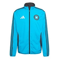 Men's adidas Blue/Black Charlotte FC 2025 Anthem Reversible Full-Zip Jacket