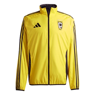 Men's adidas Gold/Black Columbus Crew 2025 Anthem Reversible Full-Zip Jacket