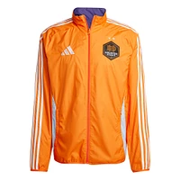 Men's adidas Orange/Purple Houston Dynamo FC 2025 Anthem Reversible Full-Zip Jacket