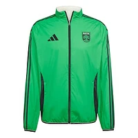 Men's adidas Green/White Austin FC 2025 Anthem Reversible Full-Zip Jacket