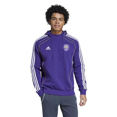 Men's adidas Purple Orlando City SC 2025 Travel Pullover Hoodie