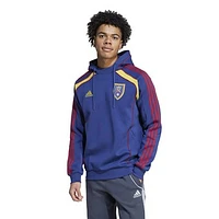 Men's adidas Blue Real Salt Lake 2025 Travel Pullover Hoodie